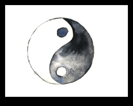Yin-ul și Yang-ul desenului alb-negru 2 Desen armonie: atingerea echilibrului și unității în alb și negru