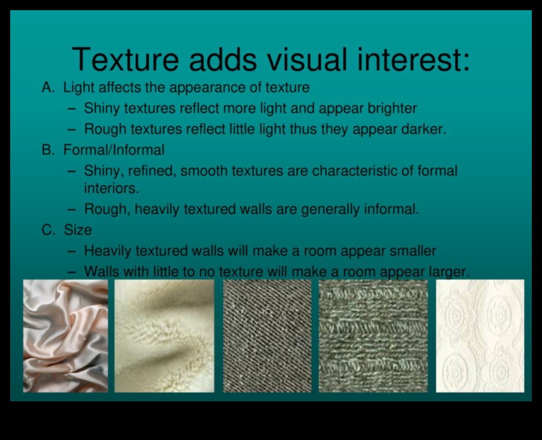Imagini texturate: crearea unui interes vizual cu detalii tactile