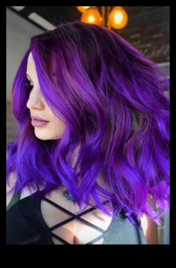 Violete vibrante: inspirații pentru culoarea părului violet pentru fiecare nuanță de piele