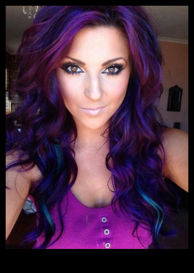 Violete vibrante: inspirații pentru culoarea părului violet pentru fiecare nuanță de piele