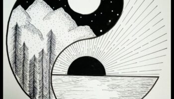 Desen armonie: atingerea echilibrului și unității în alb și negru